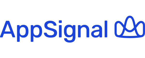 The azure AppSignal logo filling its frame almost edge to edge, with no clear space around it.